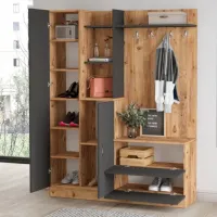 Dulap pentru antreu Trendy Sala Stand DD5 PAL melaminat / Antracit photo 5
