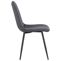 Scaun de bucătărie Fabrik Home KIP Țesătură/ Gray Black photo 3