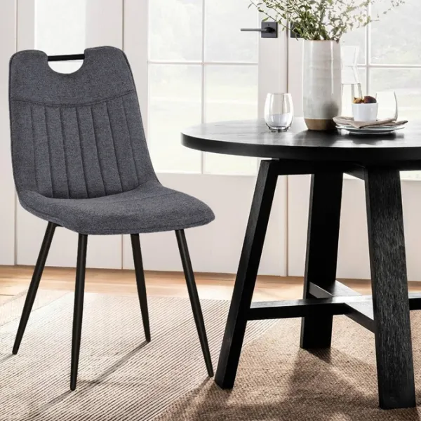 Кухонный стул Fabrik Home KIP Текстиль/ Серый Черный photo 5