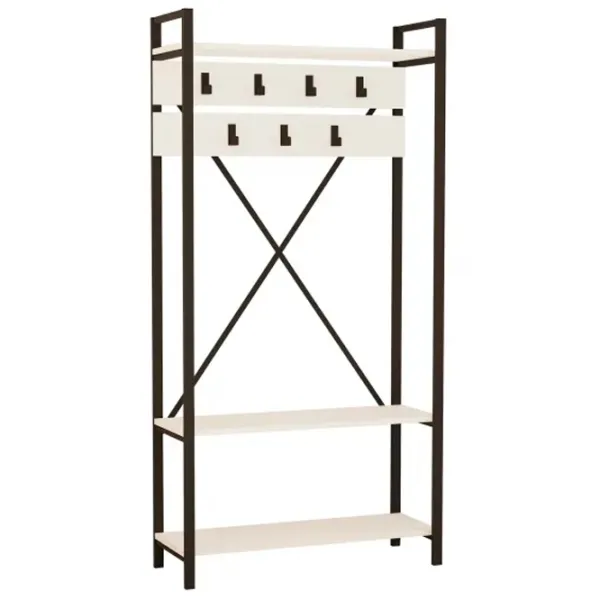 Dulap pentru antreu Trendy Sala Stand Alfa  / White photo 1
