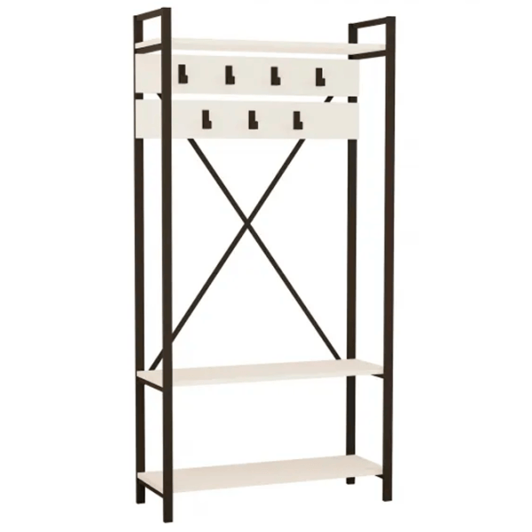 Dulap pentru antreu Trendy Sala Stand Alfa  / White photo 1