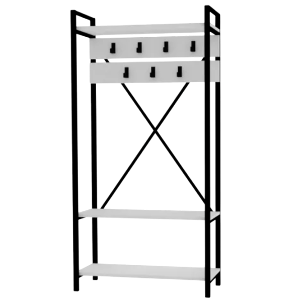 Dulap pentru antreu Trendy Sala Stand Alfa  / White photo 2