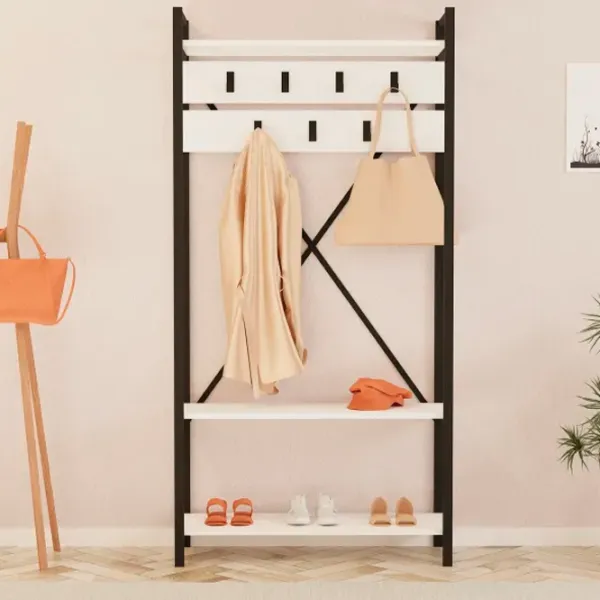 Dulap pentru antreu Trendy Sala Stand Alfa  / White photo 4