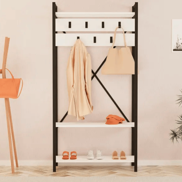 Dulap pentru antreu Trendy Sala Stand Alfa  / White photo 4