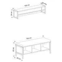 Set pentru antreu Trendy Sala Stand Shana PAL melaminat / Oak photo 4