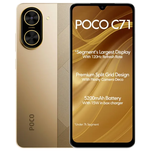 Poco C71 4G 4 ГБ/ 128 ГБ/ Dual SIM/ Золото  photo 1