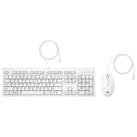 Tastatura & Mouse HP 225 Kit Cu fir / White