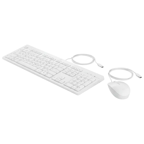 Tastatura & Mouse HP 225 Kit Cu fir / White photo 2