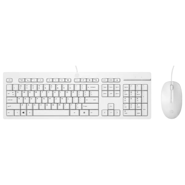 Tastatura & Mouse HP 225 Kit Cu fir / White photo 3