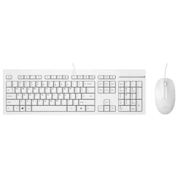 Tastatura & Mouse HP 225 Kit Cu fir / White photo 3