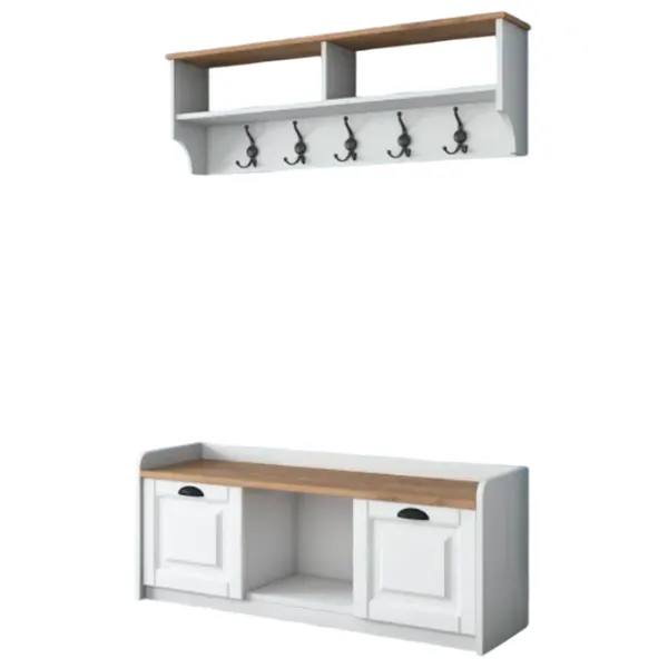 Комплект для прихожей Trendy Sala Stand P2 ДСП меламин / White photo 1