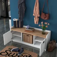 Set pentru antreu Trendy Sala Stand P2 PAL melaminat / White photo 7