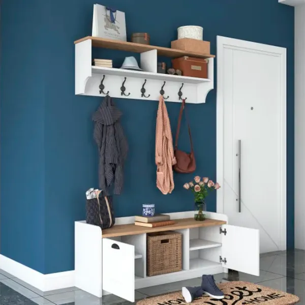 Комплект для прихожей Trendy Sala Stand P2 ДСП меламин / White photo 9