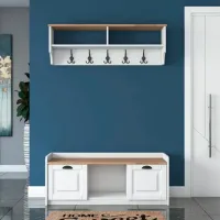 Set pentru antreu Trendy Sala Stand P2 PAL melaminat / White photo 12