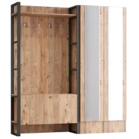 Dulap pentru antreu Trendy Sala Stand ML17-A PAL melaminat / Pine