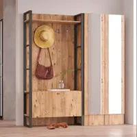 Dulap pentru antreu Trendy Sala Stand ML17-A PAL melaminat / Pine photo 2
