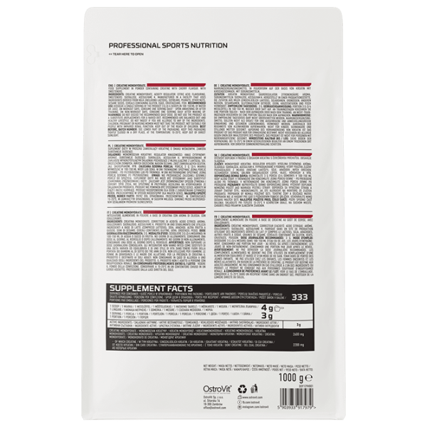 Креатин OstroVit Creatine Monohydrate () 1000 г photo 3