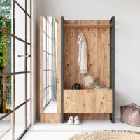 Dulap pentru antreu Trendy Sala Stand ML16-A PAL melaminat / Pine photo 3