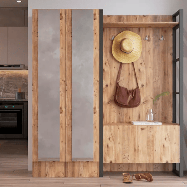 Dulap pentru antreu Trendy Sala Stand ML18-A PAL melaminat / Pine photo 5
