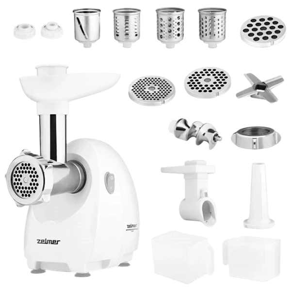 Mașină de tocat carne ZELMER ZMM4050B 1900 W / 2.5 kg/min / White photo 4