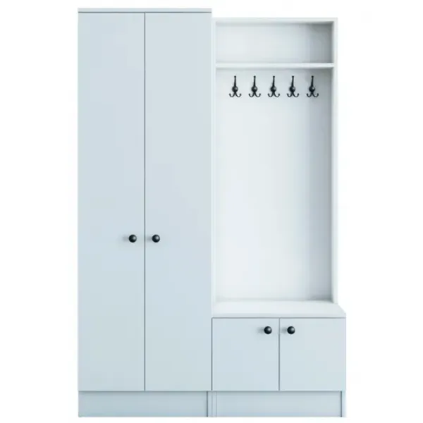 Dulap pentru antreu Trendy Sala Stand M11 PAL melaminat / White photo 1