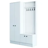 Dulap pentru antreu Trendy Sala Stand M11 PAL melaminat / White photo 2