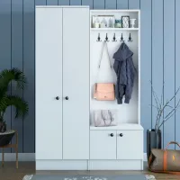 Dulap pentru antreu Trendy Sala Stand M11 PAL melaminat / White photo 4