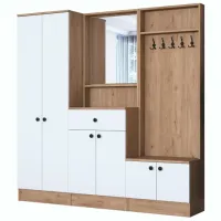 Dulap pentru antreu Trendy Sala Stand P6 - M3 PAL melaminat / White photo 2