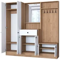 Dulap pentru antreu Trendy Sala Stand P6 - M3 PAL melaminat / White photo 4
