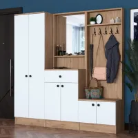 Dulap pentru antreu Trendy Sala Stand P6 - M3 PAL melaminat / White photo 6