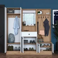 Dulap pentru antreu Trendy Sala Stand P6 - M3 PAL melaminat / White photo 9