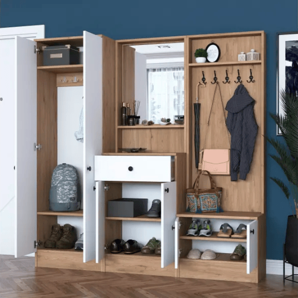 Dulap pentru antreu Trendy Sala Stand P6 - M3 PAL melaminat / White photo 10
