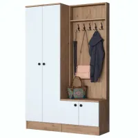 Шкаф для прихожей Trendy Sala Stand P6 - M11 ДСП меламин / White photo 2