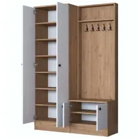 Шкаф для прихожей Trendy Sala Stand P6 - M11 ДСП меламин / White photo 3