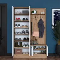 Шкаф для прихожей Trendy Sala Stand P6 - M11 ДСП меламин / White photo 9