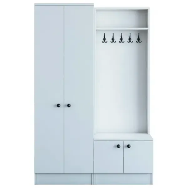 Шкаф для прихожей Trendy Sala Stand M5 ДСП меламин / White photo 1