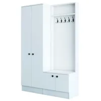 Dulap pentru antreu Trendy Sala Stand M5 PAL melaminat / White photo 3