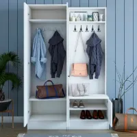 Dulap pentru antreu Trendy Sala Stand M5 PAL melaminat / White photo 4