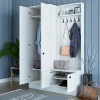 Dulap pentru antreu Trendy Sala Stand M5 PAL melaminat / White photo 5