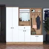 Dulap pentru antreu Trendy Sala Stand P6 - M2 PAL melaminat / White photo 3