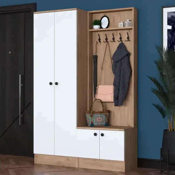 Dulap pentru antreu Trendy Sala Stand EE101 PAL melaminat / White photo 3