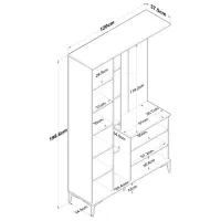 Dulap pentru antreu Trendy Sala Stand EA109 PAL melaminat / White photo 9