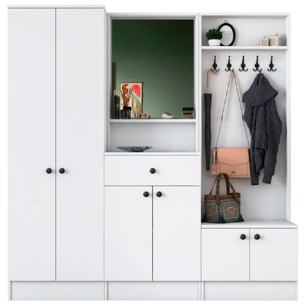 Dulap pentru antreu Trendy Sala Stand M3 PAL melaminat / White photo 1