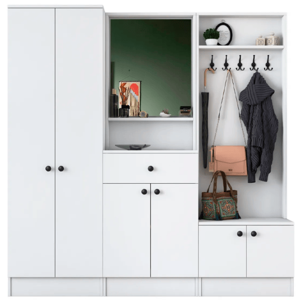 Dulap pentru antreu Trendy Sala Stand M3 PAL melaminat / White photo 1
