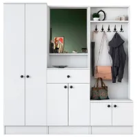 Dulap pentru antreu Trendy Sala Stand M3 PAL melaminat / White