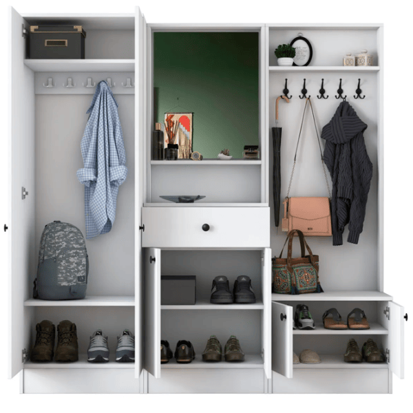 Dulap pentru antreu Trendy Sala Stand M3 PAL melaminat / White photo 3