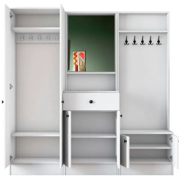 Dulap pentru antreu Trendy Sala Stand M3 PAL melaminat / White photo 4