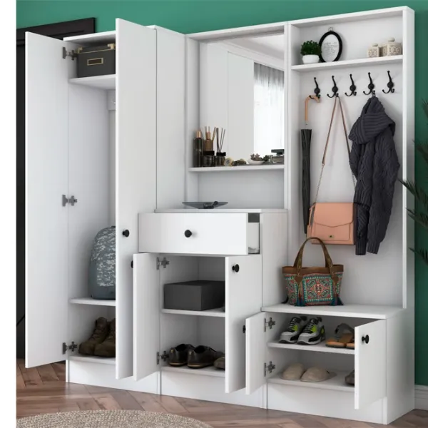Dulap pentru antreu Trendy Sala Stand M3 PAL melaminat / White photo 8