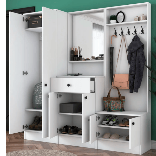 Dulap pentru antreu Trendy Sala Stand M3 PAL melaminat / White photo 8