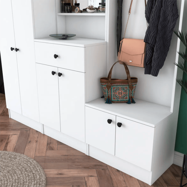 Dulap pentru antreu Trendy Sala Stand M3 PAL melaminat / White photo 10